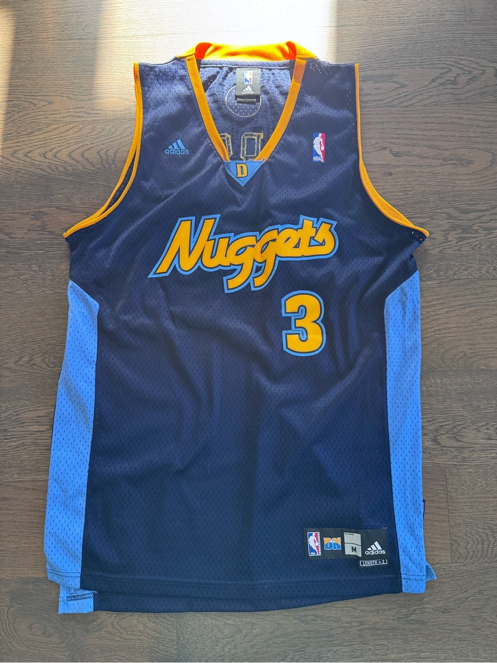 Iverson Denver Nuggets #3 Navy Blue Basketball Jersey